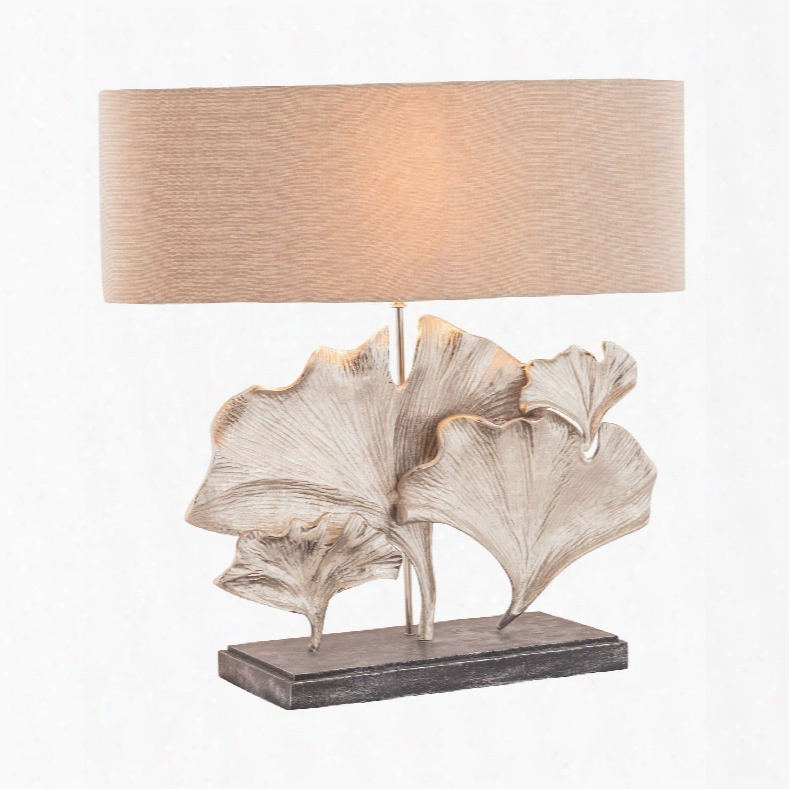 Dimond Lighting Maidenhair 1-light Table Lamp In Textured Nickel