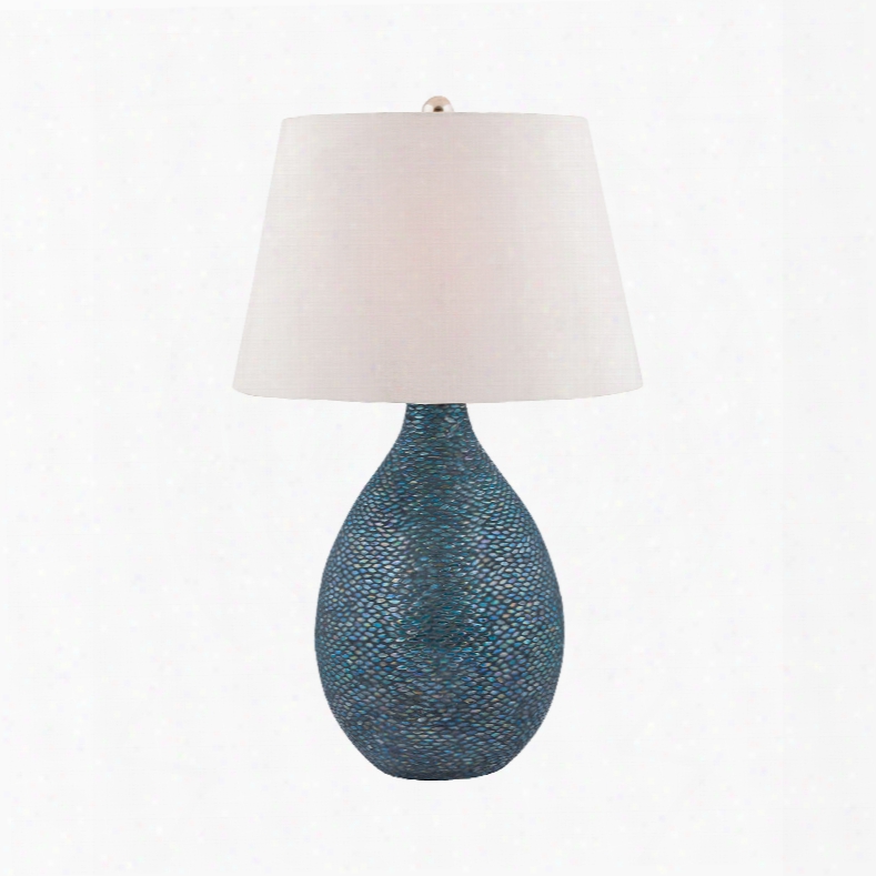 Dimond Lighting Syren 1-light Table Lamp In Blue Mosaic