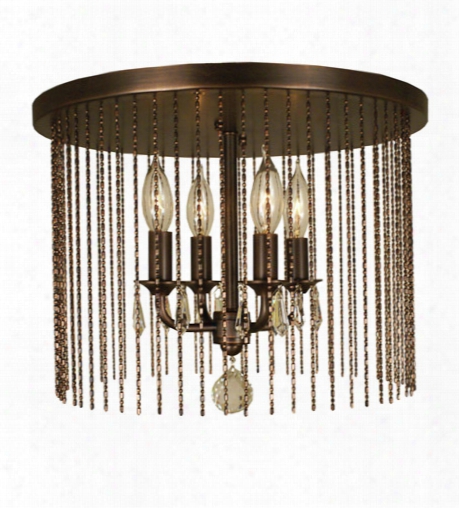 Framburg Guinevere 4-light Metal Semi Flush Mount