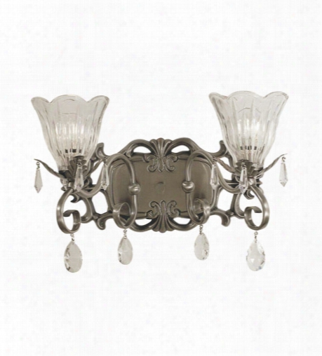 Framburg Liebestraum 2-light 15 Inch Metal Sconce