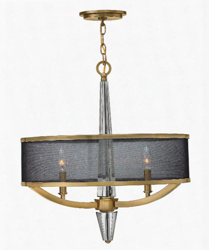 Hinkley Lighting Ascher 3-light Foyer Pendant In Brushed Caramel