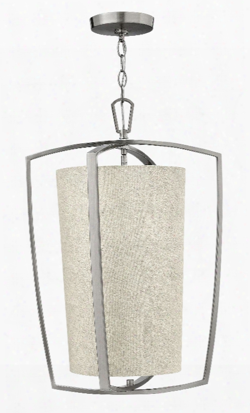 Hinkley Lighting Blakely 3-light Foyer Chandelier In Brushed Nickel