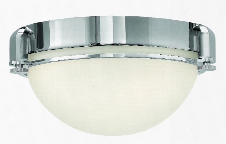 Hinkley Lighting Logan 2-light Foyer Flush-mount In Chrome