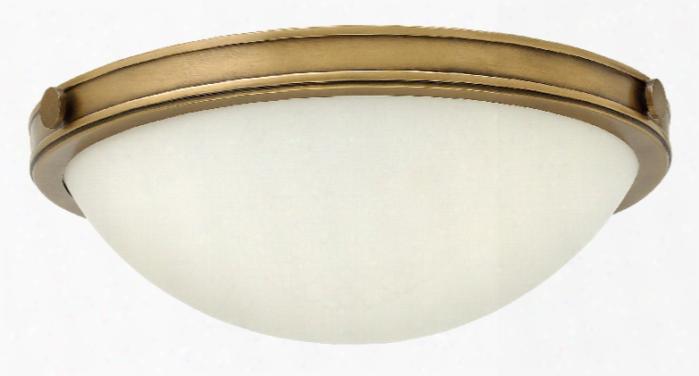 Hinkley Lighting Maxwell 2-light Foyer Flush-mount In Heritage Brass
