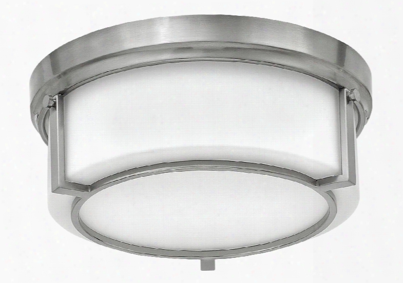 Hinkley Lighting Weston 2-light Foyer Flush-mount In Brushed Nickel