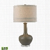 Dimond Lighting Ceramic 1-Light Table Lamp in Grey and Clear