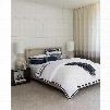 Sferra Amando Boudoir Sham 12X16 in White/Navy