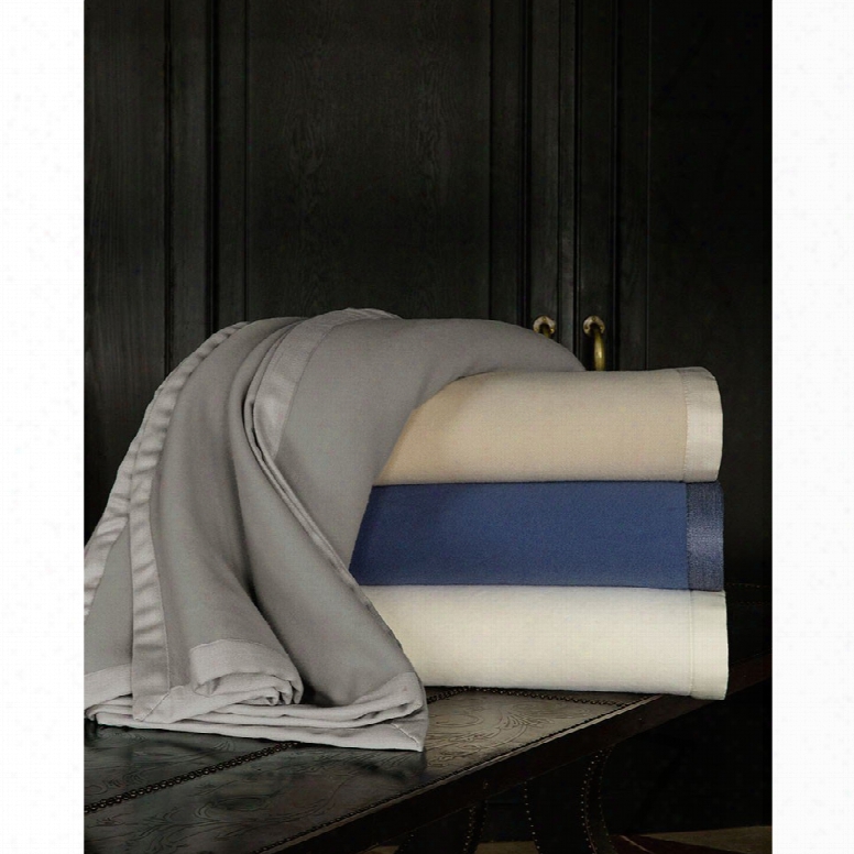 Sferra Olindo Bagged Linen King Blanket 120x94 In Grey