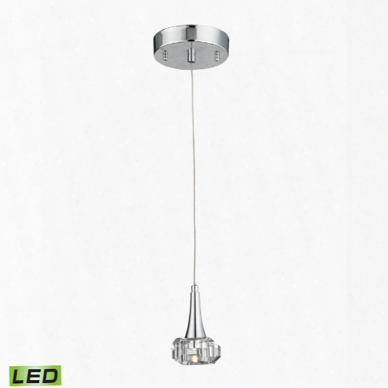 Elk Lighting Alea 1-light Led Pendant In Polished Chrome