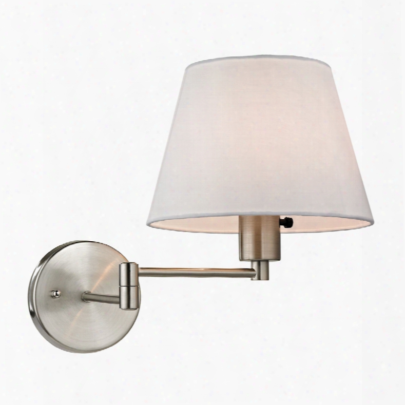 Elk Lighting Avenal 1-light Swingarm Sconce In Brushed Nickel