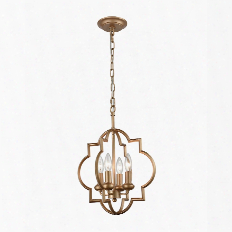 Elk Lightinv Chandette 4-light Chandelier In Matte Gold