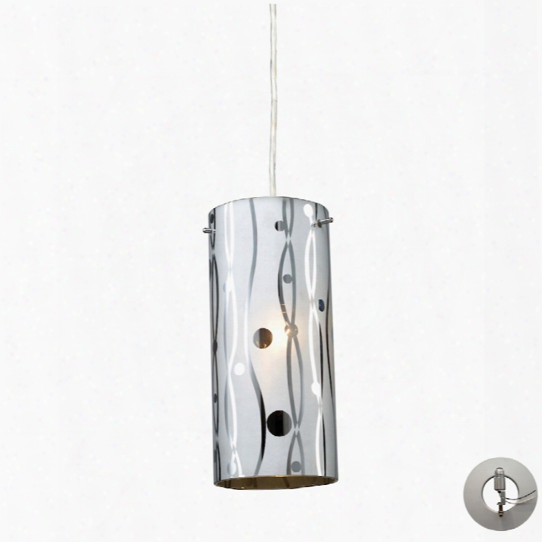 Elk Lighting Chromia 1-light Pendant In Polished Chrome - Includes Recessed Lighting Kit