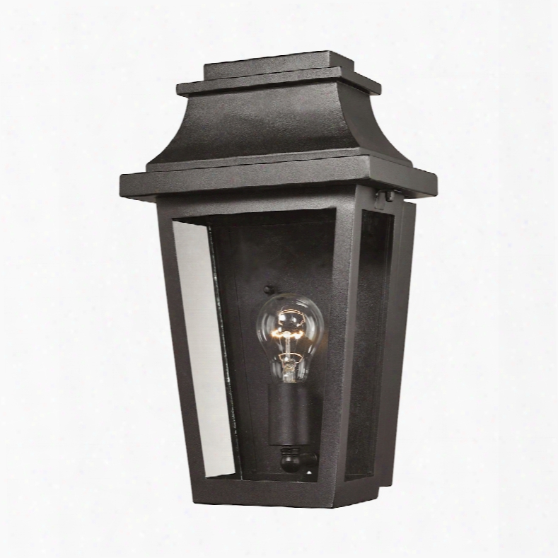 Elk Lighting Covina 1-light Outdoor Sconce In Matte Black