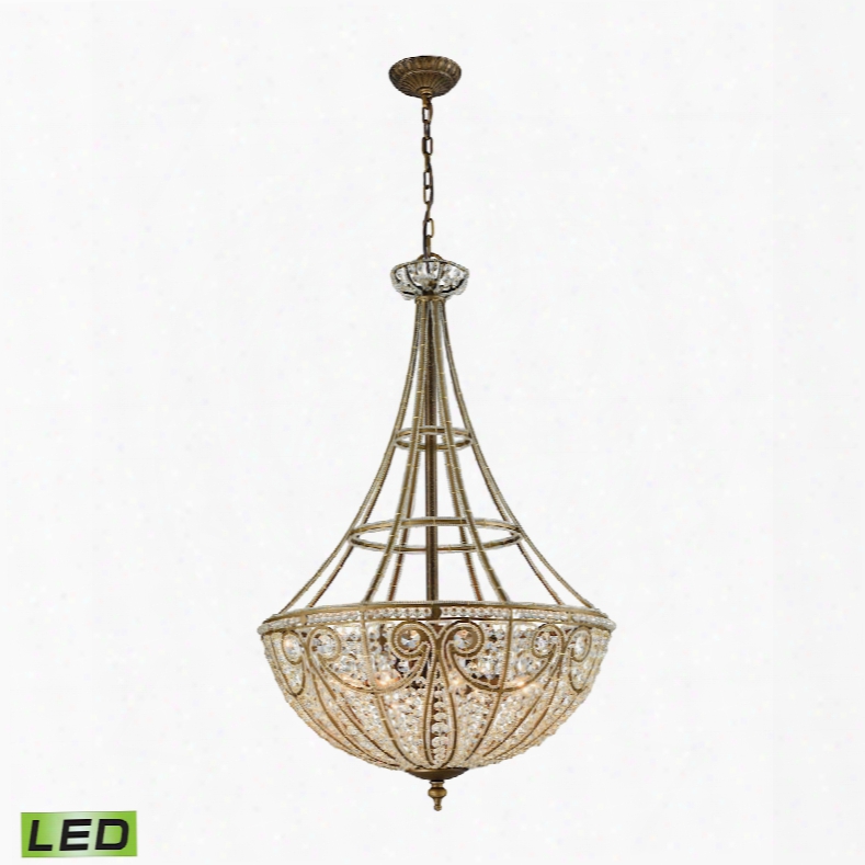 Elk Lighting Elizabethan 8-light Led Pendant In Wicked Bronze