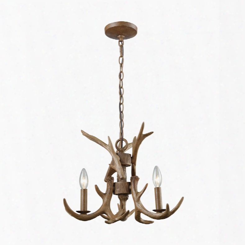 Elk Lighting Elk 3-light Chadnelier In Wood Brown