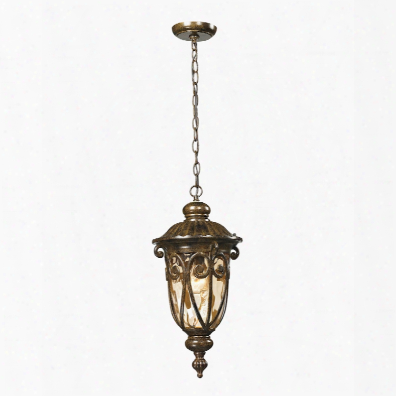 Elk Lighting Logansport 1-light Outdoor Pendant In Hazelnut Bronze