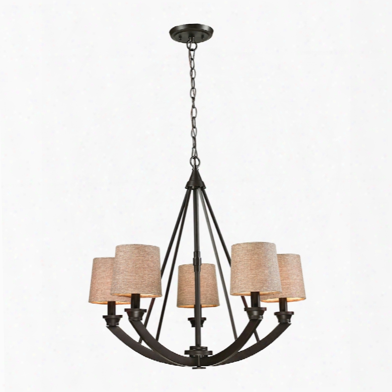 Elk Lighting Morrison 5-lightchandelier In Oil Rubbed Bronze