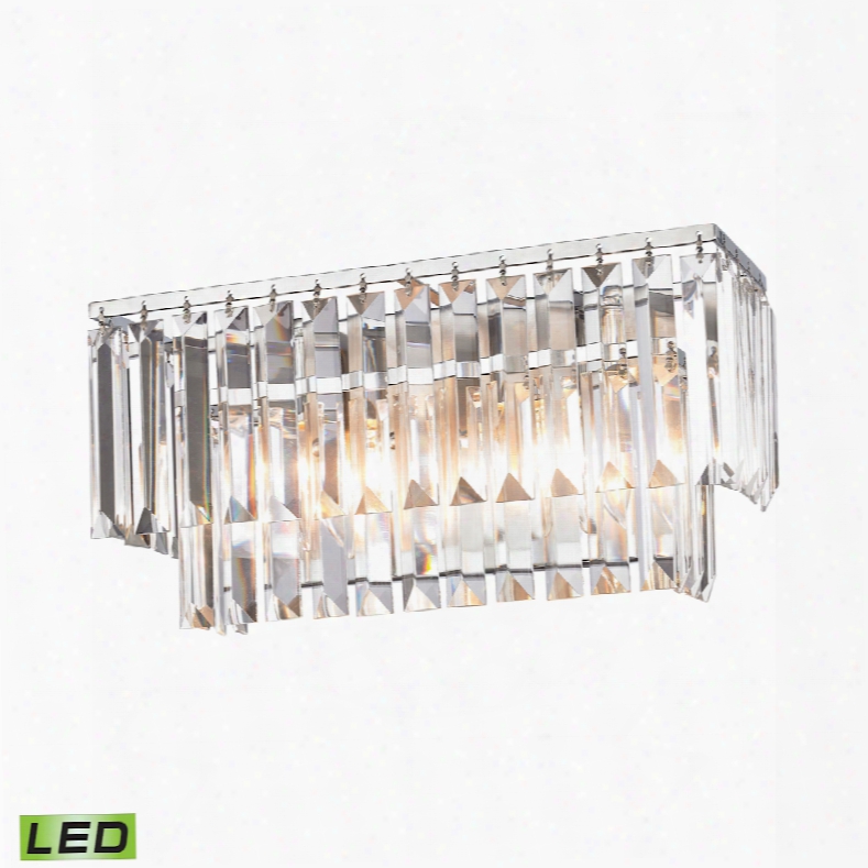 Elk Lighting Palacial 2-light Led Vanity In Polished Chrome