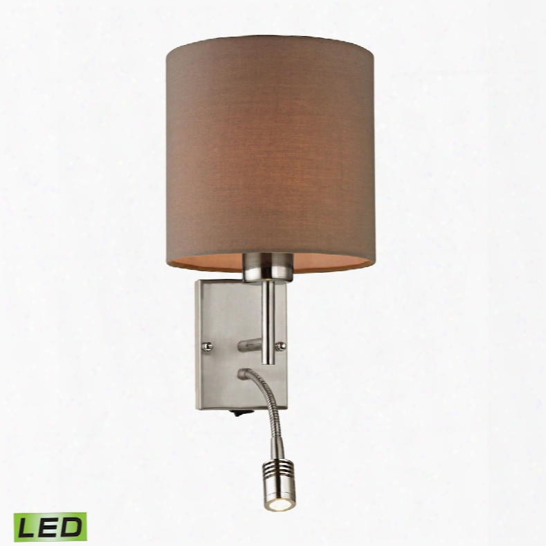 Elk Lighting Regina 2-light Led Wall Sconce In Brushed Nickel