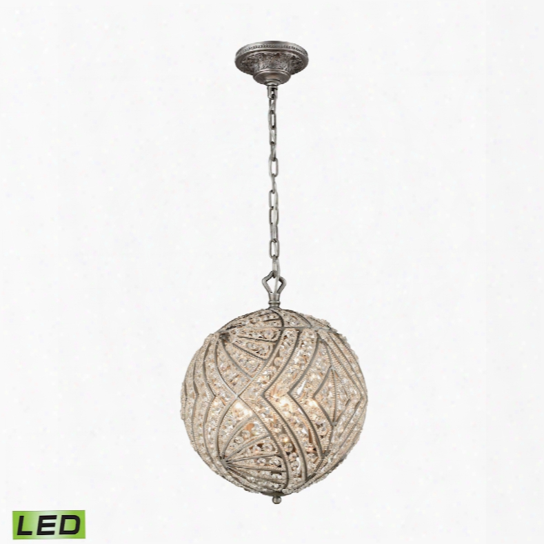 Elk Lighting Renaissance 5-light Led Chandelier In Weathered Zinc