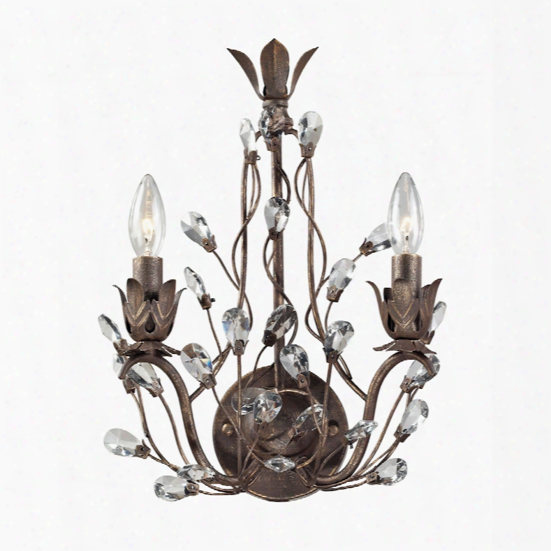 Elk Lighting Sagemore 2-light Wall Sconce In Bronze Rus