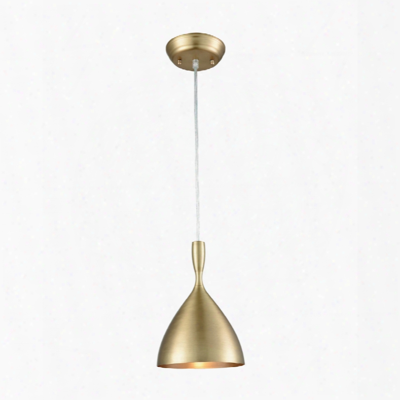 Elk Lighting Spun Aluminum 1-light Pendant In French Brass