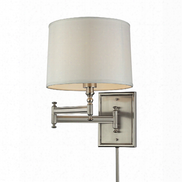 Elk Lighting Swingarms 1-light Swingarm Sconce In Brushed Nickel