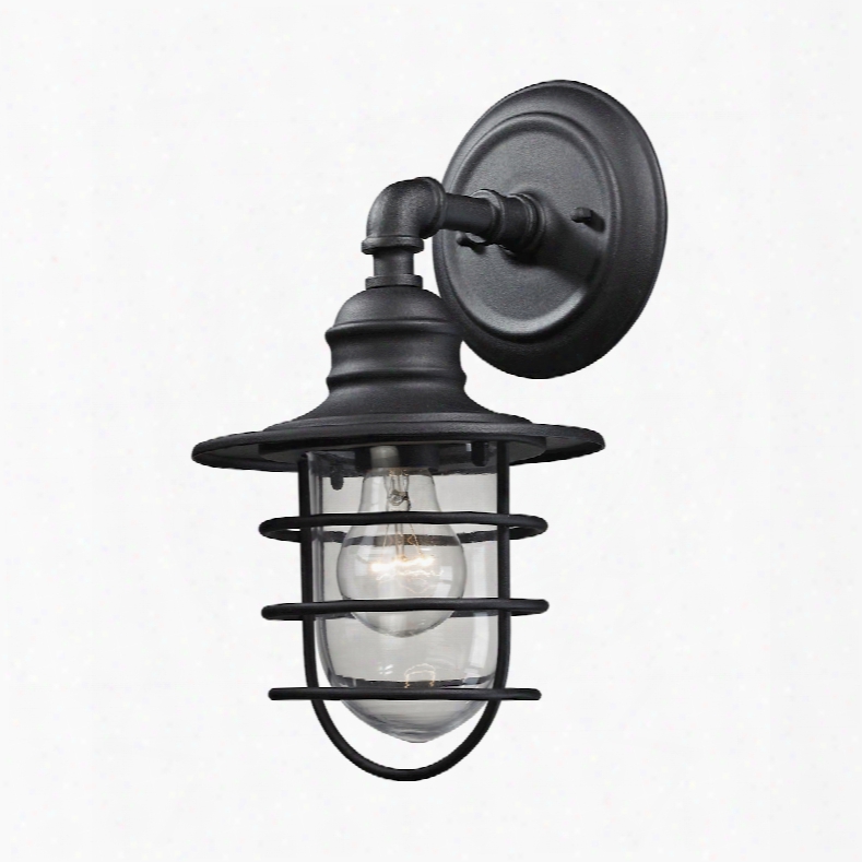 Elk Lighting Vandon 1-light Outdoor Wall Sconce In Charcoal