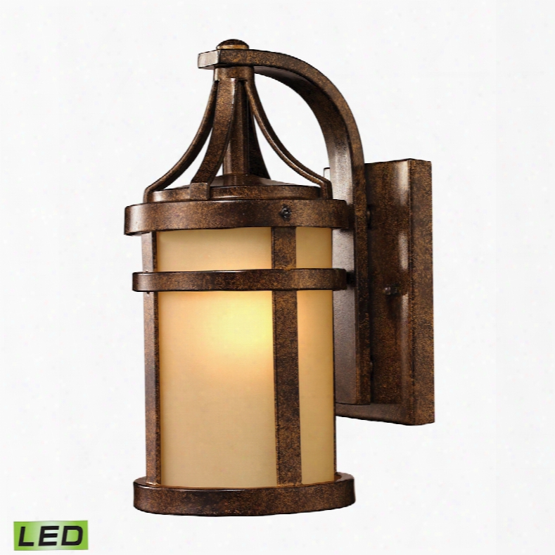 Elk Lighting Winona 1-light Outdoor Led Sconce In Hazelnut Bronze