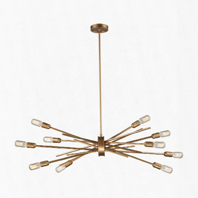 Elk Lighting Xenia 10-light Chandelier In Matte Gold