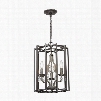 ELK Lighting Belgique 3-Light Chandelier In Oil Rubbed Bronze And Malted Rust