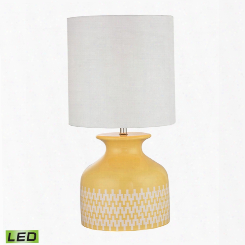 Dimond Chepstow Sunshine Yellow Ceramic Led Table Lamp