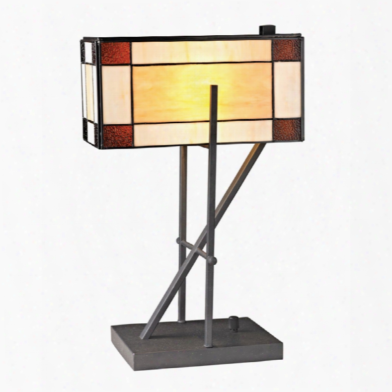 Dimond Fortwilliam Angular Tiffany Glass Table Lamp