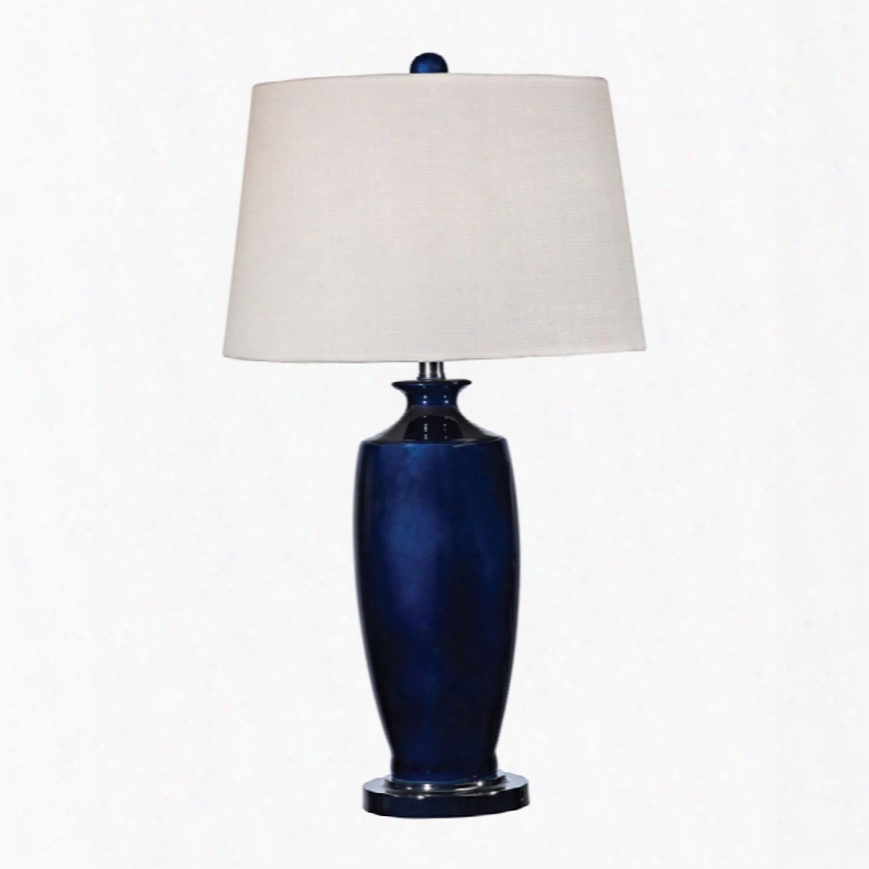 Dimond Halisham - Navy Navy Blue Ceramic Table Lamp