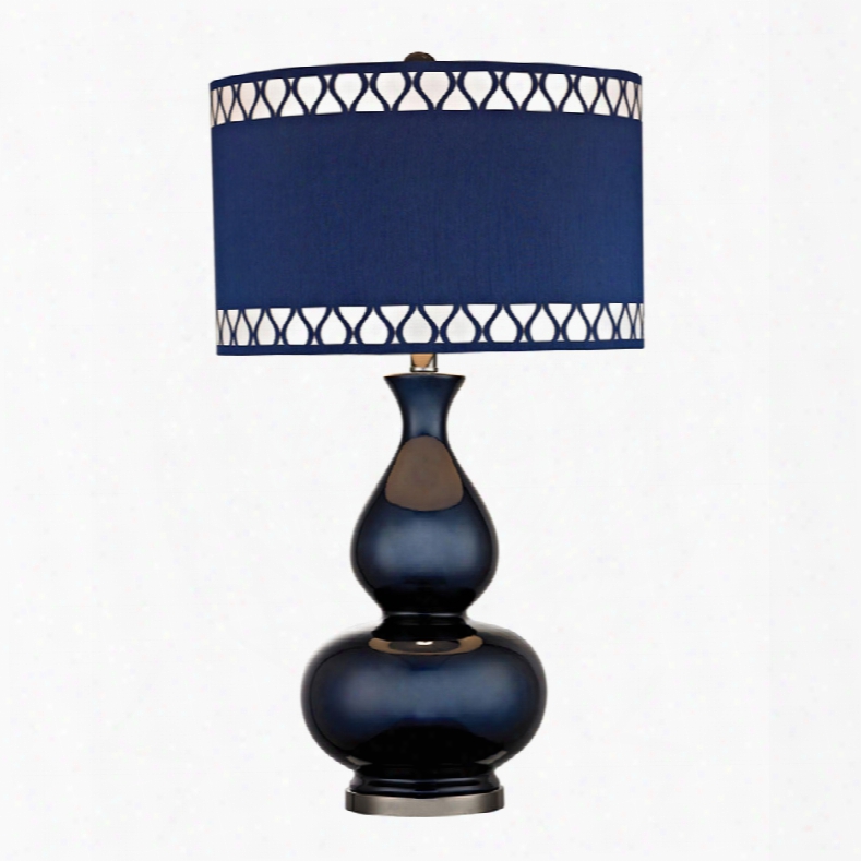 Dimond Heathfield Navy Blue Gourd Table Lamp