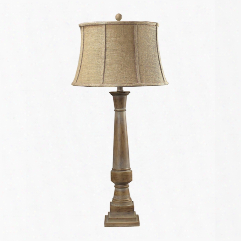 Dimond Lyerly Reclaimed Wood Look Post Taable Lamp