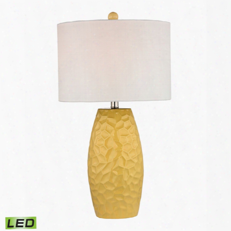 Dimond Selsey Sunshine Yellow Ceramic Led Table Lamp