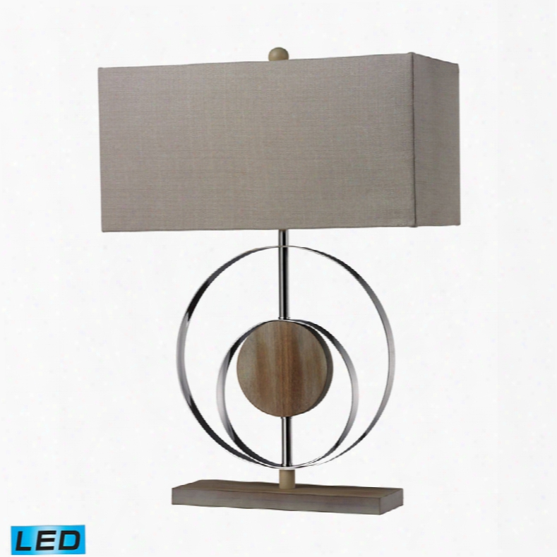 Dimond Shiprock Washed Wood Led Table Lamp