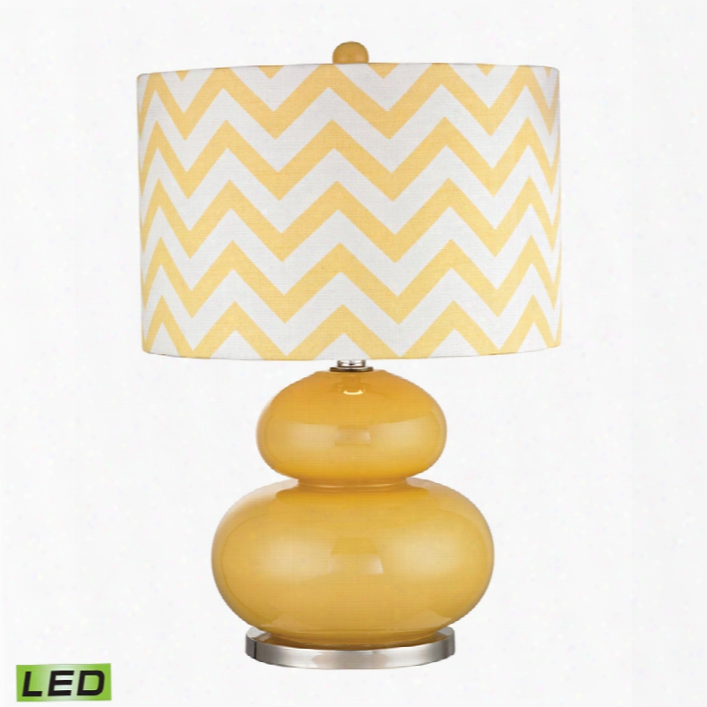 Dimond Tavistock Sunshine Yellow Glass Led Table Lamp