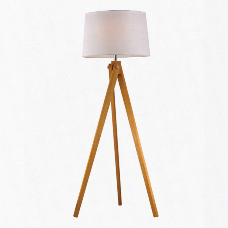 Dimond Wooden Tripod Wooden Tripod Floor Lamp