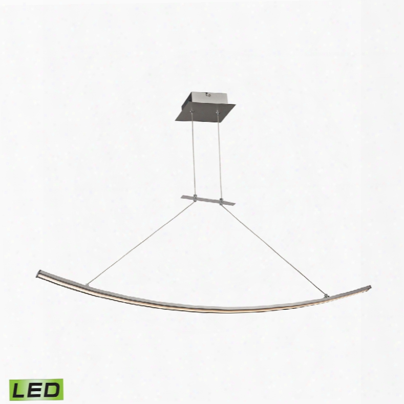 Elk Lighting Bow 28 Watt Led Pendant In Aluminum