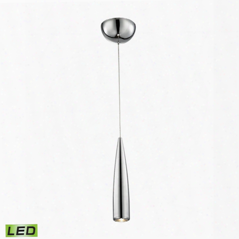 Elk Lighting Century 1-light Led Pendant In Chrome