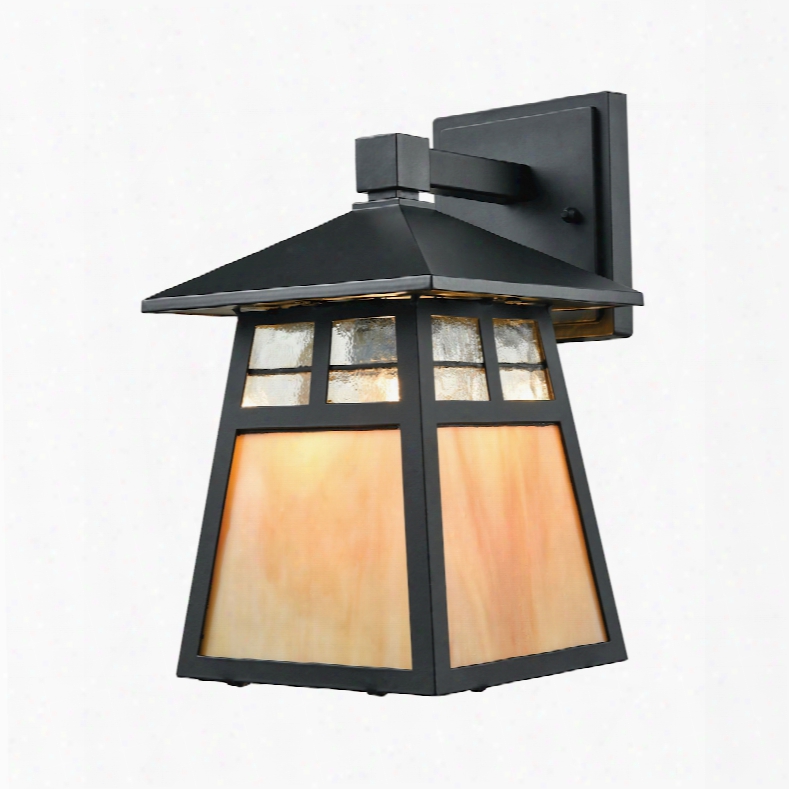 Elk Lighting Cottage 1-light Outdoor Wall Sconce In Matte Black