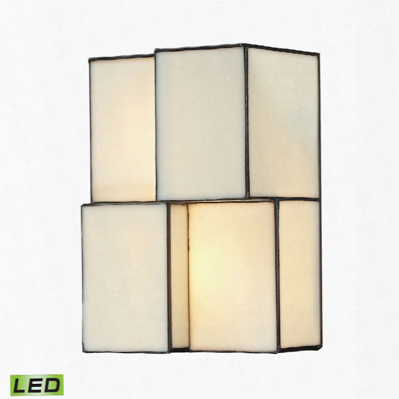 Elk Lighting Cubist 2-light Led Wall Sconce In Brushed Nickel