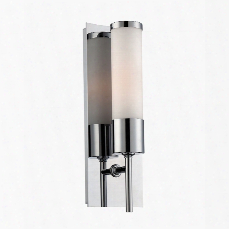 Elk Lighting Eve 1-light Sconce In Chrome With White Opal Glass