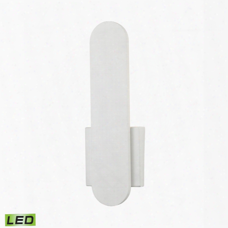 Elk Lighting Feather Petite Led Wall Sconce In Pure