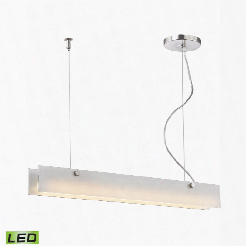 Elk Lighting Iris 10 Watt Led Pendant In Aluminum