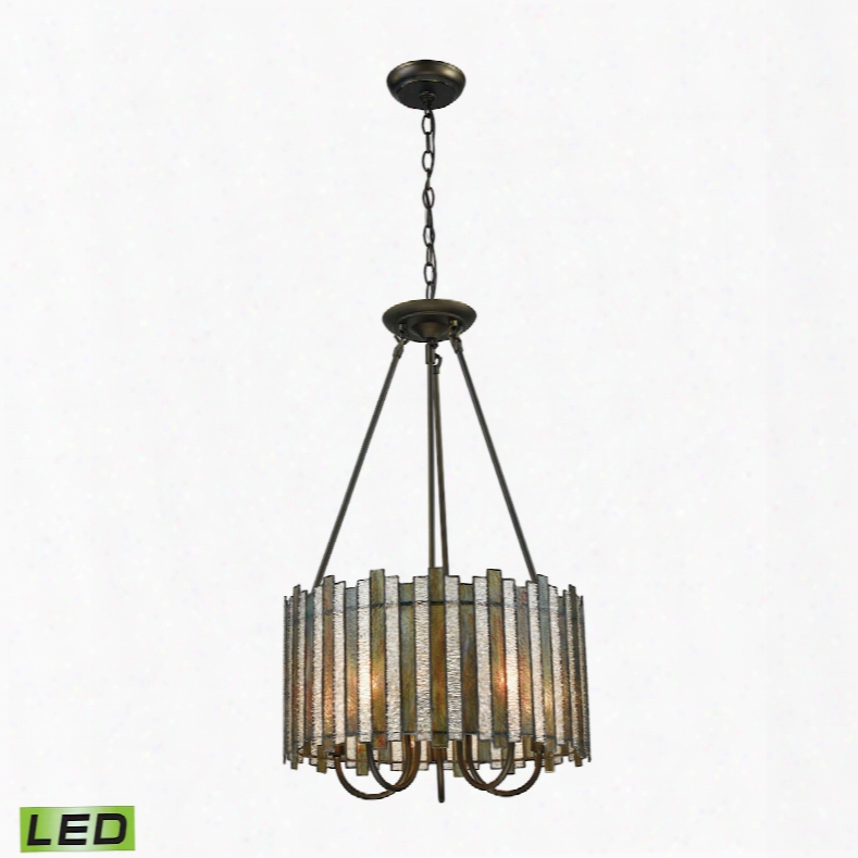 Elk Lighfing Lineage 5-light Led Chandelier In Oil Rubbed Bronze