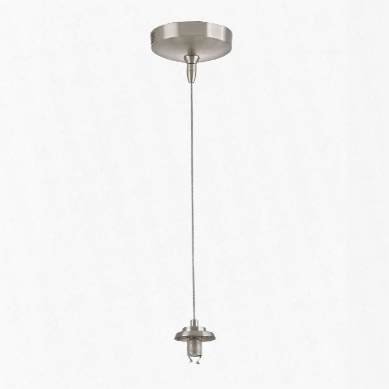 Elk Lighting Low Voltage Collection 1-light Mini Pendant (less Glass) In Brushed Nickel