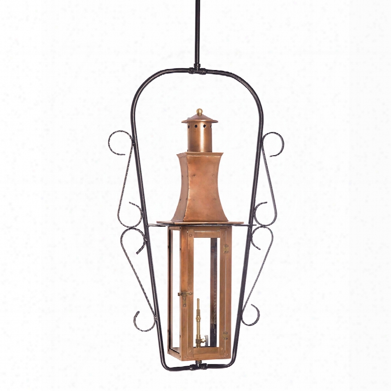 Elk Lighting Maryville Outdoor Gas Ceiling Lantern In Aged Copper